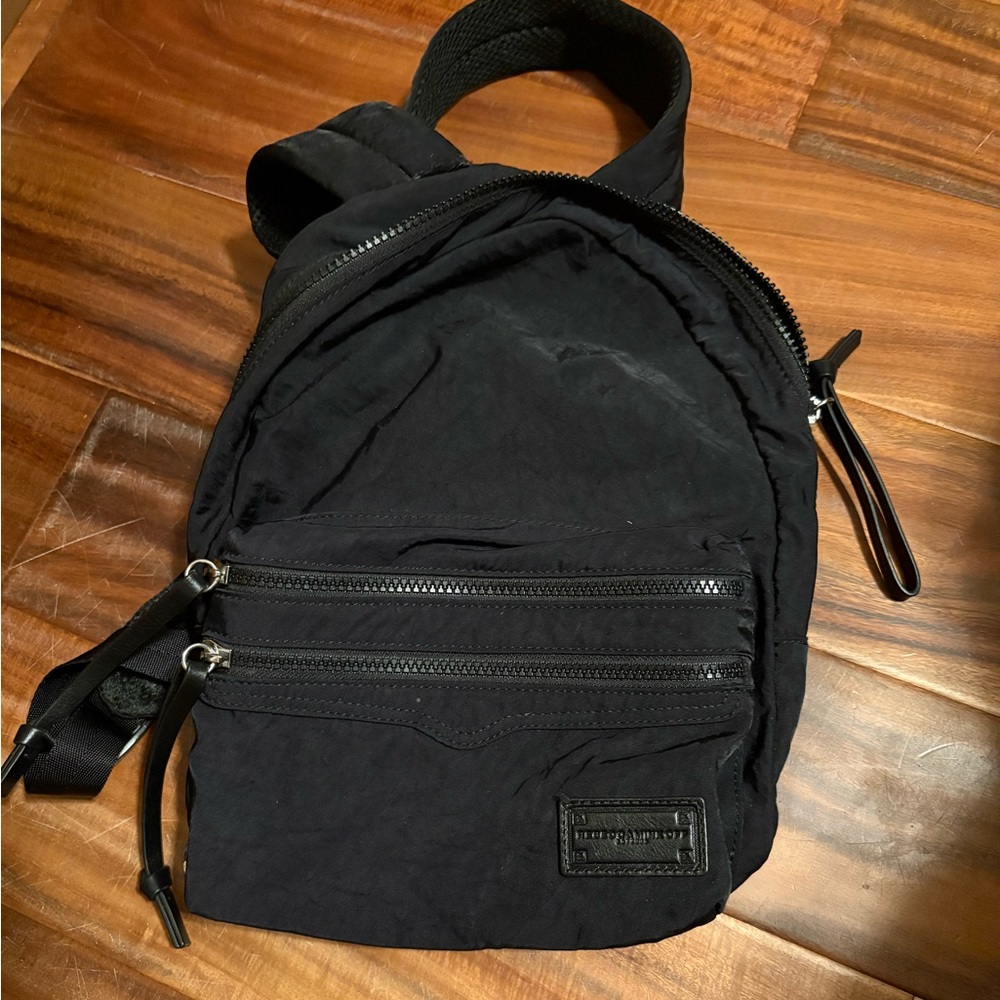 Rebecca Minkoff Black Mini Nylon Backpack